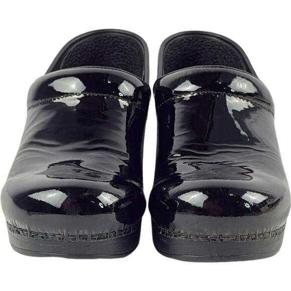 Dansko Women's Professional Petrol Patent Leather Clog Size 37 - Picture 5 of 10